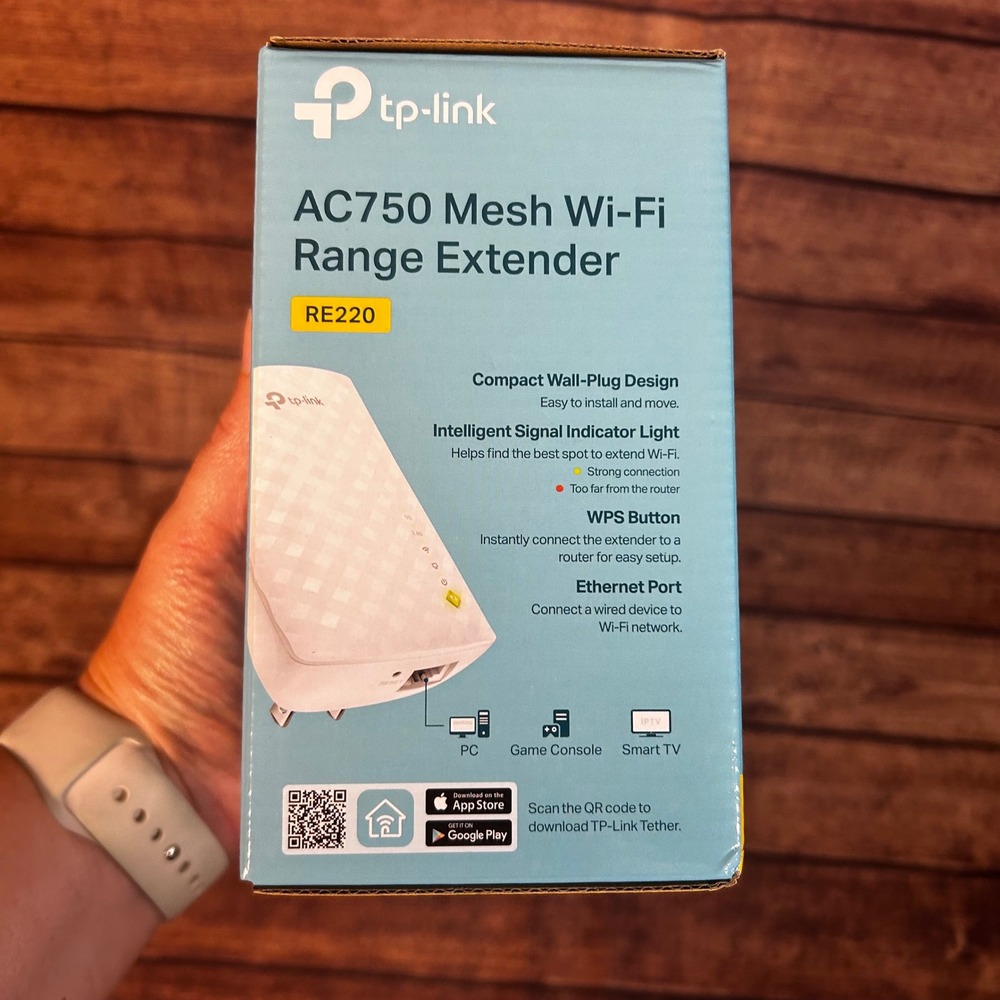 TP-Link RE220 AC750 Mesh Wi-Fi Range Extender Dual Band Wireless Booster White - Picture 5 of 6